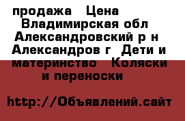 продажа › Цена ­ 2 000 - Владимирская обл., Александровский р-н, Александров г. Дети и материнство » Коляски и переноски   